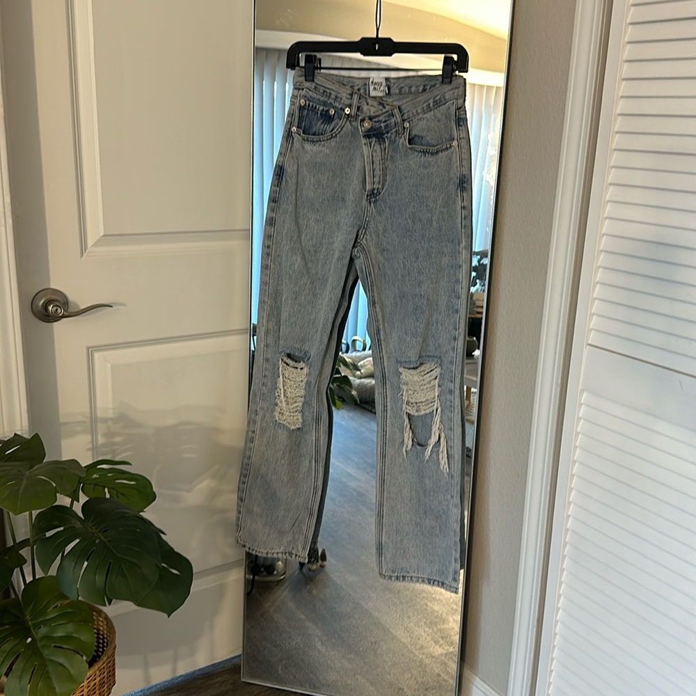 Princess Polly asymmetric Jeans